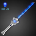 5 Day Custom Blue Jewel Heart Light Wand